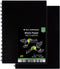 WA Portman Black Paper Sketchbook - 2-Pack A5 (6" x 8.25") Black Sketchbook for Drawing - Acid-Free 140 GSM 60 Pages (30 Sheets) Drawing Pad Journ...