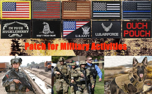 15 Pack Tactical Patches, Funny Emblem Patch Embroidery Fastener Badge Hook and Loop Applique Patches Set for Clothes Jackets Backpack Hat Vest Un...