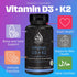 Halal Vitamin D3 with K2 Chewable Tablets - Vitamin D 2000 iu + Menaquinone-7 (MK7) | Supports Heart Health, Bones, and Muscles Health | 90 Count ...