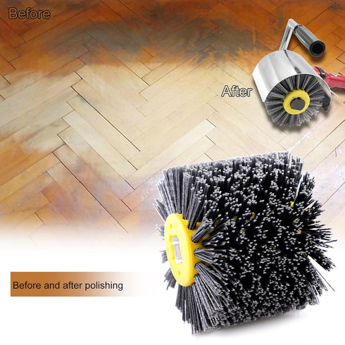 CPROSP Wire Drawing Wheel, 120 Grit Nylon Brush, Fits Restorer Tools, Abrasive Wheel for Derusting, Deburring and Cleaning Wooden Floor...