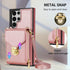 Compatible with Samsung Galaxy S22 Ultra 5G Wallet Case Crossbody Strap Leather Zipper Credit Card Holder Clasp Stand Cell Accessories Phone Cover...