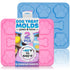 2 Pcs Dog Treat Molds for Baking and Freezing – Bone & Paw Shaped Silicone Dog Treat Mold, Non-Sticking, Blue & Pink – Easy Release Design for Hom...