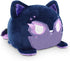 TeeTurtle - The Original Reversible Wolf Plushie - Galactic Purple - Cute Sensory Fidget Stuffed Animals That Show Your Mood...