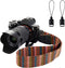 WANBY Camera Strap Canvas Multicolor Neck Shoulder Camera Strap with Quick Release Buckles for DSLR SLR...
