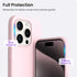 ORNARTO Compatible with iPhone 15 Pro Case 6.1", Liquid Silicone 3 Layers Full Covered Soft Gel Rubber Cover, Shockproof Protective Slim Phone Cas...