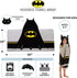 Batman Kids Bath/Pool/Beach Super Soft Cotton Terry Hooded Towel Wrap, 24" x 50", By Franco...