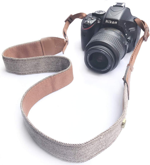 Camera Neck Shoulder Belt Strap, Vintage Soft Camera Straps for Women/Men for All DSLR/Nikon/Canon/Sony/Olympus/Samsung/Pentax/Olympus...