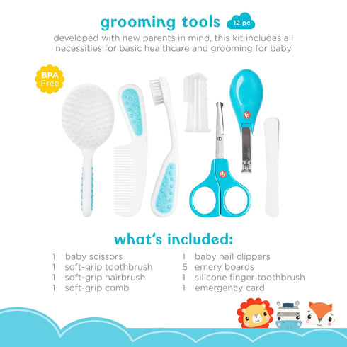 Fisher-Price 16-Piece Baby Grooming & Healthcare Kit, Newborn Essentials Gift Set, Baby Care Kit...