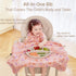 All-in-one Coverall Baby Feeding Bibs, Sleeveless, Suction plates compatible BLW Bibs Covers baby and high chair...