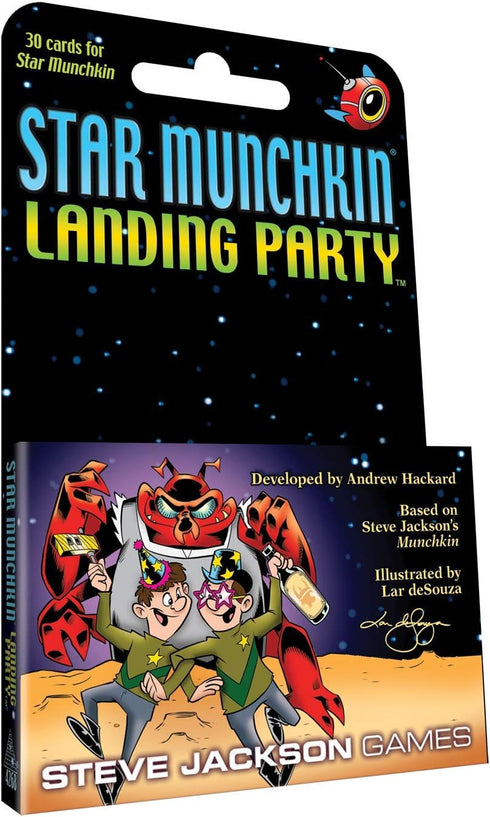 Steve Jackson Games Star Munchkin: Landing Party Card Game (Mini-Expansion) | 30-Cards | Adult, Kid & Family Card Game | Space Fantasy Roleplaying...