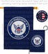 Breeze Decor Proud Grandparent Sailor Garden Flag Armed Forces Navy USN Seabee United State American Military Veteran Retire Official House Banner...