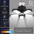 BRAINIAC LED Garage Light Bulbs, 100W 10000LM Super Bright Garage Lighting with 5 Adjustable Panels, E26/E27 Screw-in Deformable Led Garage Ceilin...
