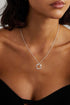Silver Layered Necklaces for Women, Stackable Dainty Silver Choker Necklaces for Women Trendy Layering Circle Bar Pendant Chain Necklace Fashion J...