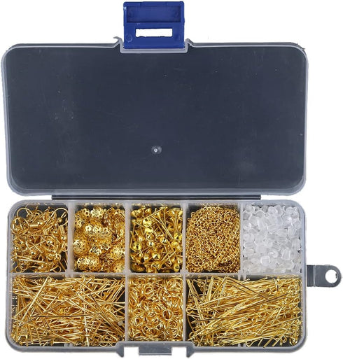 Expo International Jewelry 10 Gold Plated Items Findings Kit...