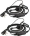 Retevis 2 Way Radio Earpiece, C-Type Earhook Headset with Mic, 2 Pin, for RT22 RT68 RT21 H-777 RT27 RT19 RB26 RB45,Compatible with BAOFENG UV-5R B...