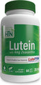 Health Thru Nutrition Lutein 20mg with Zeaxanthin 4mg | Marigold Extract in Nature Identical 5:1 Ratio | Supports Healthy Eye, Skin and Brain Func...
