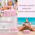 Makeup Bag Cosmetic Bag Pink Small Cute Personalized Toiletry Pouch Aesthetic Preppy Waterproof Large Capacity PU Leather Storage Bag for Pocket C...