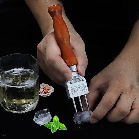 Ice Pick Stainless Steel with Safety Wooden Handle for Kitchen Tool...