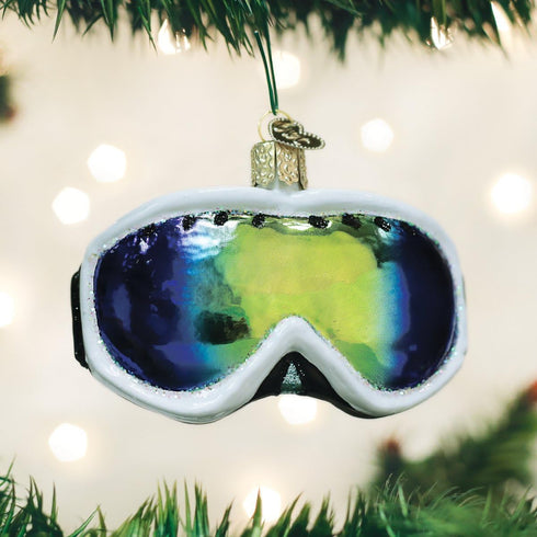 Old World Christmas 2020 Christmas Ornament Ski Goggles Glass Blown Ornament for Christmas Tree...