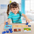Wooden CVC Reading Spelling Game for Kids, Sight Words Flash Cards for Preschool Kindergarden Learning Activities, Montessori Educational Toys Gif...