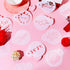 Outus 30 Pieces Valentine's Day Cake Stencils Reusable Valentine Cookie Stencils Cake Cookies Baking Painting Mould Heart Stencil Templates Coffee...