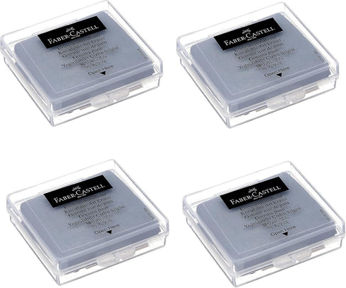 Faber-Castell Erasers - Drawing Art kneaded Erasers, Large Size Grey - 4 Pack...