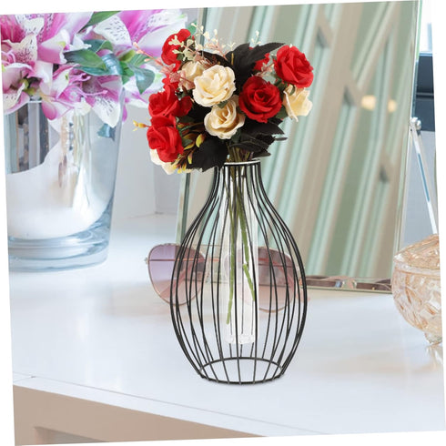 Lantern Vase Decoration Iron Art Plant Containers Plants Tube Vases Wedding Flower Vase Minimalist Flower Bottle Flower Display Holder Centerpiece...