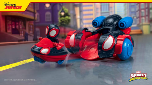 Marvel Spidey and His Amazing Friends Quick Shot Vehicle (Miles Morales: Spider-Man) - Quick Shot 2-in-1 Vehicle...