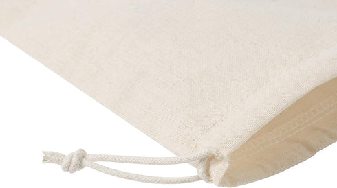 DR Cotton Muslin Drawstring Bags 5×7?Inch – 12?Pack Unbleached Reusable Favor Pouches for Crafts, Herbs, Gifts & Pantry Storage?|?Heavyweight?144?...
