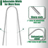 U Shaped Garden Stakes 4 Inch 40 Pack Drip Irrigation Tubing Stakes Galvanized Landscape Garden Staples Hose Stakes for Soaker Hose, Lawn Yard Gro...