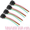 Vw Ignition Coil Connector Plug Harness Compatible with Volkswagen Vw Passat Audi A4 1.8T, 2.0T, 2.5L, 3.2L, 4.2L 4 Pack Vw Ignition Coil Harness ...