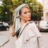 Giantree Satin Scarf for Women, 55.11"x5.12" Printed Double Layer Headscarf Beveled Small Scarf Beach Head Wraps...