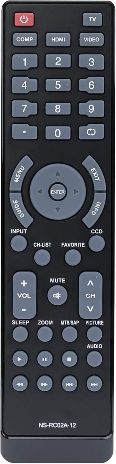 Beyution New Remote NS-RC02A-12 /NS RC02A 12/ ns rc02a 12 Remote for NS-32E960A12 NS-32E740A12 NS-15E720A12 NS-22E730A12 NS-39L700A12 NS-37L760A12...