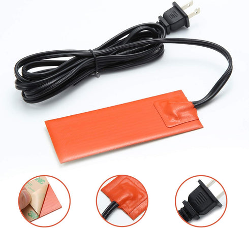 Oil Pan Heater Engine oil heater Silicone heater 2inx5in,120v,50w...
