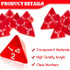 72 Pcs Red D4 Dice Bulk Cone Transparent 4 Sided Dice 0.8 Inch Clear Red Dice Polyhedral Tiny Dice Mini Dice Set Role Playing Dice for Party Table...