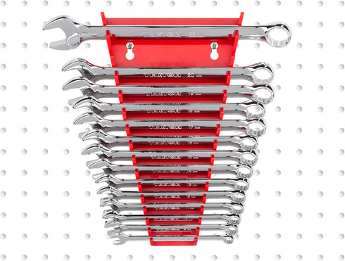 TEKTON 15-Tool Combination Wrench Organizer Rack (Red) | ORG29215 | Made in USA...
