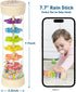 Rain Stick, 7.7” Wooden Rainmaker Montessori Toys for Baby 3-6-12 Months, Baby Rattle Sensory Development Toys, Infant Musical Instruments Toys Ba...