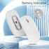 TENMOS M18 Bluetooth Mouse, USB C Rechargeable Wireless Mouse, Triple Mode (Dual Bluetooth+USB) Computer Silent Mice Portable with USB Receiver an...