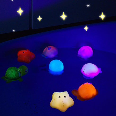 Baby Bath Toys for Luminous Animals Set, Bath Time Toy Bathroom Wall Bathtub Tub Shower Kids Baby Infant Girls Boys Age 18months and up (A)...