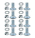 (5/16-18) 5/8""Set of 8, 784-5581A 784-5581 SnowBlowers Carriage Bolts & Nuts Kits Fits MTD 790-00117-0637 790-00120-0637 784-5581A-0637 Shave Pla...
