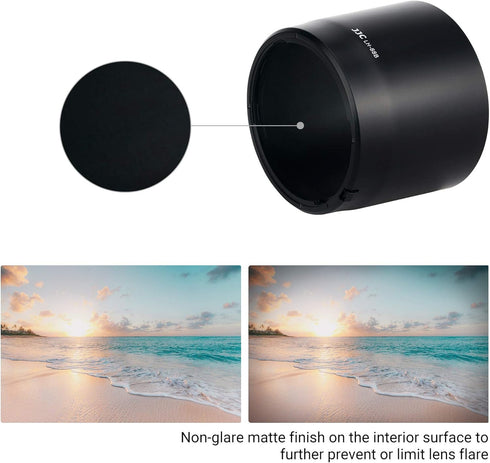 Reversible RF 600mm Bayonet Lens Hood Shade for Canon RF 600mm f/11 is STM Lens on Canon EOS R RP R5 R6 Replaces Canon ET-88B Lens Hood Allows to ...
