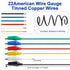 12PCS Alligator Clips Electrical, 6 Clolors Premium Test Leads Set, 22AWG Flexible Copper Wire for Test Probes, 21.5 Inches Jumping Wires are Sold...