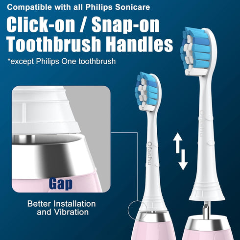 Electric Toothbrush Replacement Heads for Philips Sonicare, Ofashu Brush Head Compatible with Phillips Optimal Gum Care Extra Soft Heads G2 C1 C2 ...