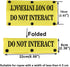 Funny Dog Leash Sleeve Have Do Not Interact Dog Leash Wrap Sleeve Pet Birthday Gift (Do Not Interact-YE Sleeve)...