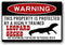 SmartCows Leopard Gecko Metal Sign 8 X 12 Inches - Lizard Warning Sign...
