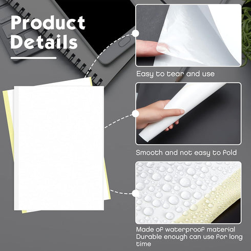 20 Pcs Double Sided Adhesive Sheets Double Sided Tape Sheets Clear Strong Sticky Tape Decorative Craft Tape Adhesive Paper Sheets for DIY Art Craf...