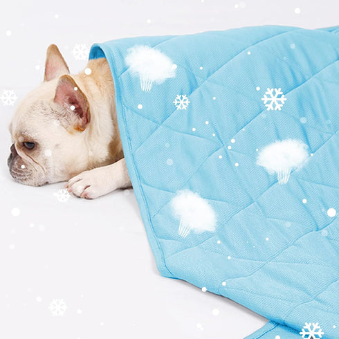 DELIFUR Cat Cooling Blanket - Lightweight Pet Cooling Blanket Bed Cover for Summer Self Cooling Mat for Small Dogs Throw Blanket for Kennel Sofa C...