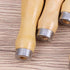 Gadpiparty Sturdy Wooden File Handle - 5Pcs Set - 62mm Inner Hole - Enhanced with Metal Collars for High Precision File Cutting Tools - Ideal for ...