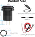 USB C Car Charger Socket, Qidoe 12V/24V Dual USB Outlet PD3.0 & QC3.0 Car USB Port with LED Voltmeter and ON/Off Switch DIY Car Socket for Car Boa...