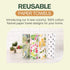 Reusable Paper Towels Washable Roll (12”x10”) - Soft, Absorbent 100% Cotton Flannel Papertowels - Reusable Dish Cloths w/Cardboard Roll - Kitchen ...